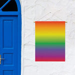 LGBT Pride Rainbow Gradient Print Garden Flag