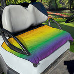 LGBT Pride Rainbow Gradient Print Golf Cart Seat Cover