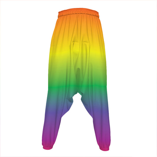 LGBT Pride Rainbow Gradient Print Hammer Pants