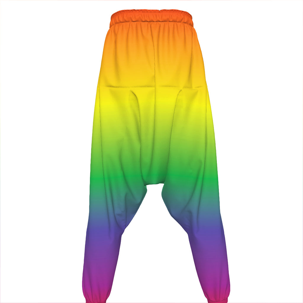 LGBT Pride Rainbow Gradient Print Hammer Pants