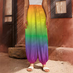 LGBT Pride Rainbow Gradient Print Harem Pants