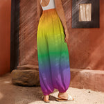 LGBT Pride Rainbow Gradient Print Harem Pants