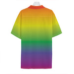 LGBT Pride Rainbow Gradient Print Hawaiian Shirt