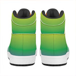 LGBT Pride Rainbow Gradient Print High Top Leather Sneakers