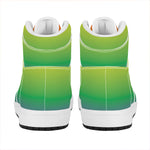 LGBT Pride Rainbow Gradient Print High Top Leather Sneakers