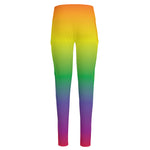 LGBT Pride Rainbow Gradient Print High-Waisted Pocket Leggings