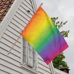 LGBT Pride Rainbow Gradient Print House Flag