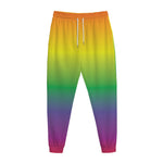 LGBT Pride Rainbow Gradient Print Jogger Pants