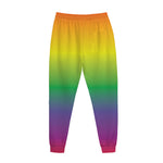 LGBT Pride Rainbow Gradient Print Jogger Pants