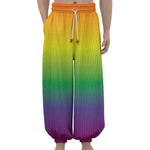 LGBT Pride Rainbow Gradient Print Lantern Pants