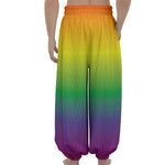 LGBT Pride Rainbow Gradient Print Lantern Pants
