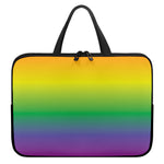 LGBT Pride Rainbow Gradient Print Laptop Sleeve With Handle
