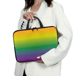LGBT Pride Rainbow Gradient Print Laptop Sleeve With Handle