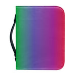 LGBT Pride Rainbow Gradient Print Leather Bible Cover