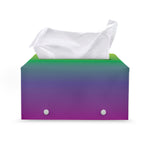 LGBT Pride Rainbow Gradient Print Leather Tissue Box Cover