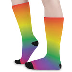 LGBT Pride Rainbow Gradient Print Long Socks