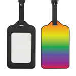 LGBT Pride Rainbow Gradient Print Luggage Tag