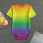LGBT Pride Rainbow Gradient Print Men's Bodysuit