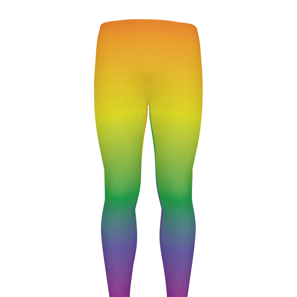 LGBT Pride Rainbow Gradient Print Men's leggings