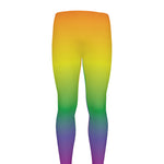 LGBT Pride Rainbow Gradient Print Men's leggings