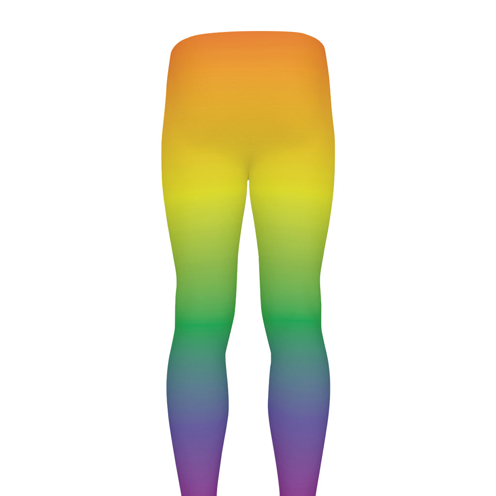 LGBT Pride Rainbow Gradient Print Men's leggings