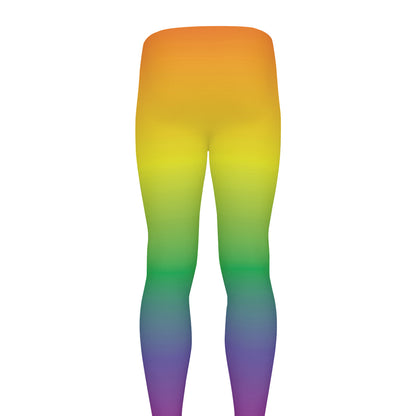 LGBT Pride Rainbow Gradient Print Men's leggings
