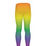 LGBT Pride Rainbow Gradient Print Men's leggings