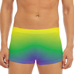 LGBT Pride Rainbow Gradient Print Men's Short Boxer Briefs