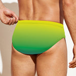 LGBT Pride Rainbow Gradient Print Men's Swim Briefs