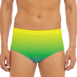 LGBT Pride Rainbow Gradient Print Men's Triangle Swim Briefs