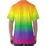 LGBT Pride Rainbow Gradient Print Men's Velvet T-Shirt