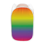 LGBT Pride Rainbow Gradient Print Mesh Laundry Hamper