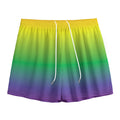 LGBT Pride Rainbow Gradient Print Mesh Shorts