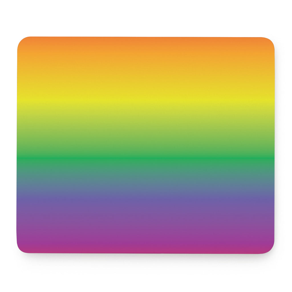 LGBT Pride Rainbow Gradient Print Mouse Pad