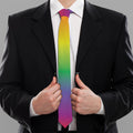 LGBT Pride Rainbow Gradient Print Necktie