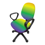 LGBT Pride Rainbow Gradient Print Office Chair Cover