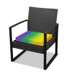 LGBT Pride Rainbow Gradient Print Outdoor Seat Cushion Cover