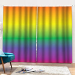 LGBT Pride Rainbow Gradient Print Pencil Pleat Curtains