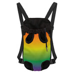 LGBT Pride Rainbow Gradient Print Pet Carrier Backpack