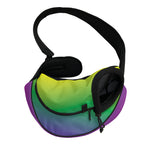 LGBT Pride Rainbow Gradient Print Pet Sling Carrier