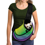 LGBT Pride Rainbow Gradient Print Pet Sling Carrier