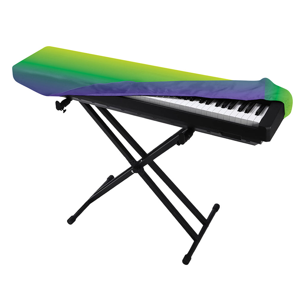 LGBT Pride Rainbow Gradient Print Piano Keyboard Cover