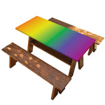LGBT Pride Rainbow Gradient Print Picnic Table Cover