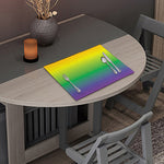 LGBT Pride Rainbow Gradient Print Placemat
