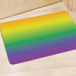 LGBT Pride Rainbow Gradient Print Polyester Doormat