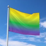 LGBT Pride Rainbow Gradient Print Polyester Flag