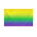LGBT Pride Rainbow Gradient Print Polyester Flag