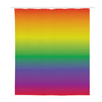 LGBT Pride Rainbow Gradient Print Polyester Shower Curtain