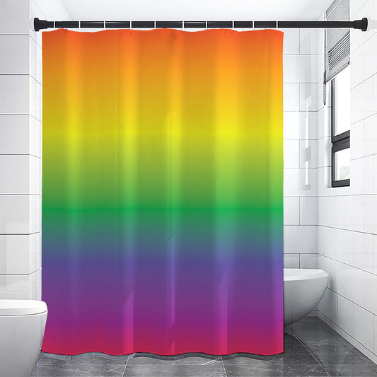 LGBT Pride Rainbow Gradient Print Premium Shower Curtain