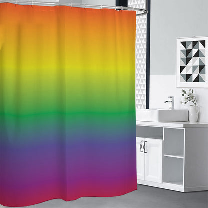 LGBT Pride Rainbow Gradient Print Premium Shower Curtain